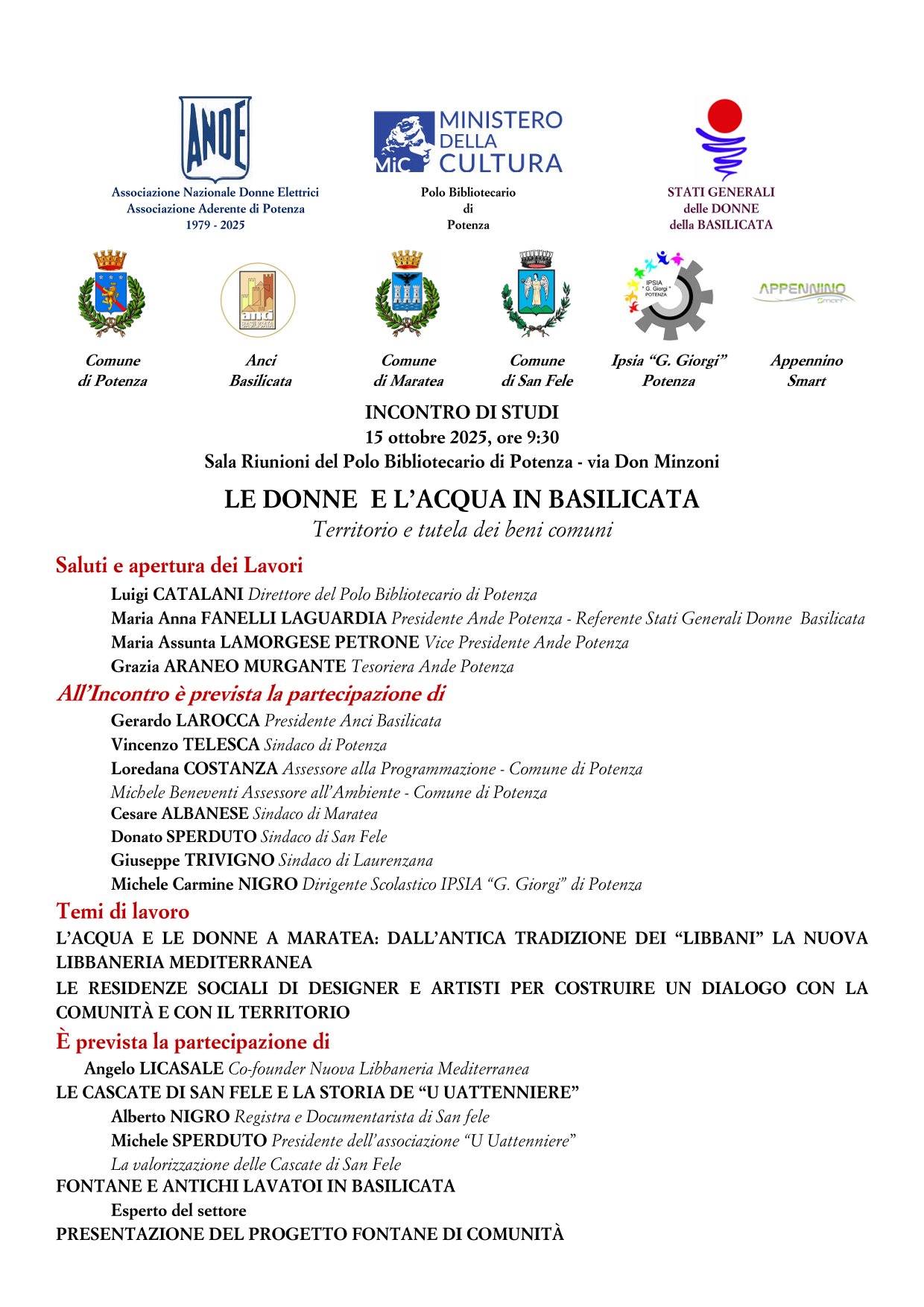 Le donne e l'acqua in Basilicata