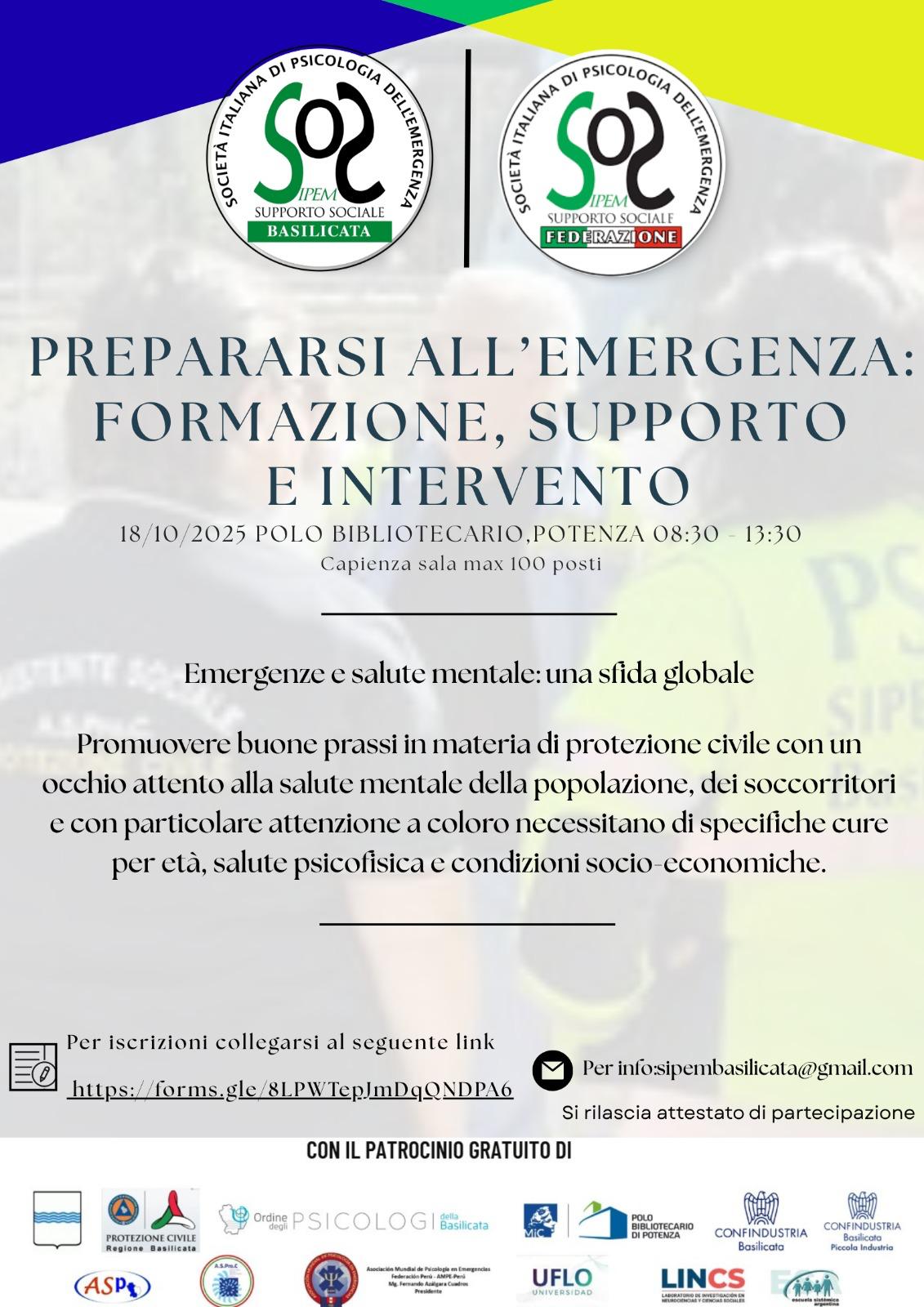 Prepararsi all’Emergenza: Formazione, Supporto e Intervento