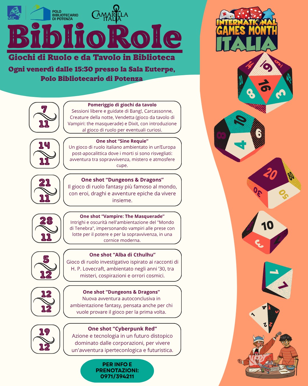 Giochi in Biblioteca con Camarilla