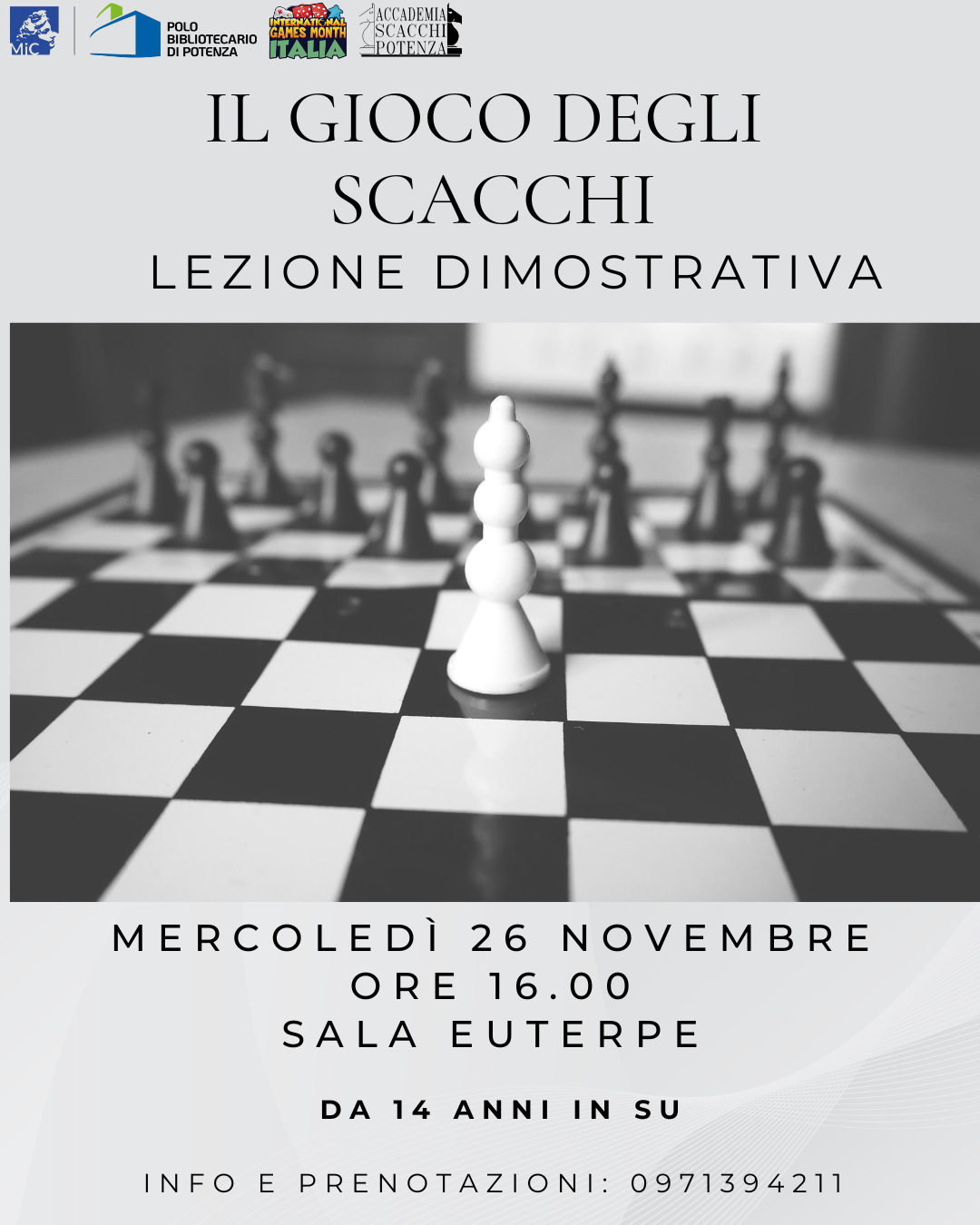 Giochi in Biblioteca con l'Accademia Scacchi Potenza