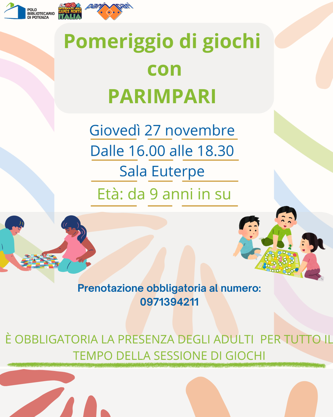 Giochi in Biblioteca con Parimpari